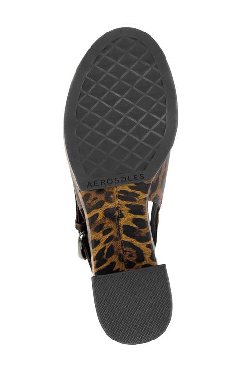 Aerosoles Zella Platform Sandal In Animal Print