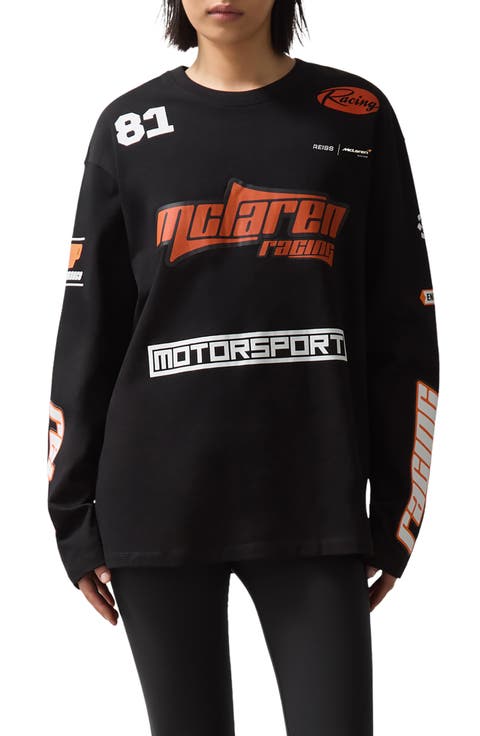 x McLaren Oval Graphic Long Sleeve T-Shirt