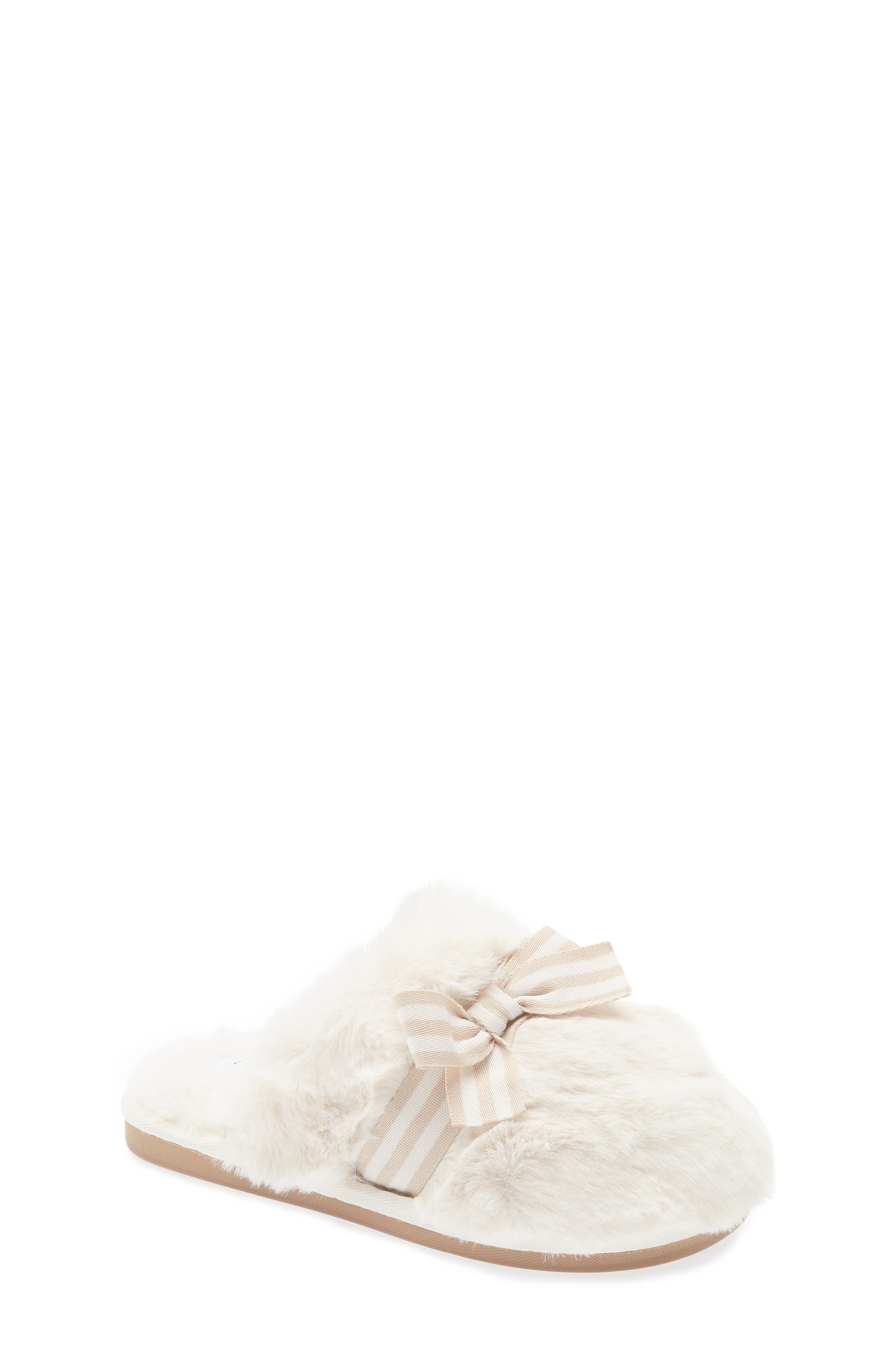 Kids' Melodie Bow Slipper, Main, color, IVORY