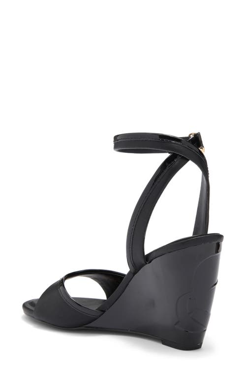 Karl Lagerfeld Paris Kersey Wedge Sandal In Black