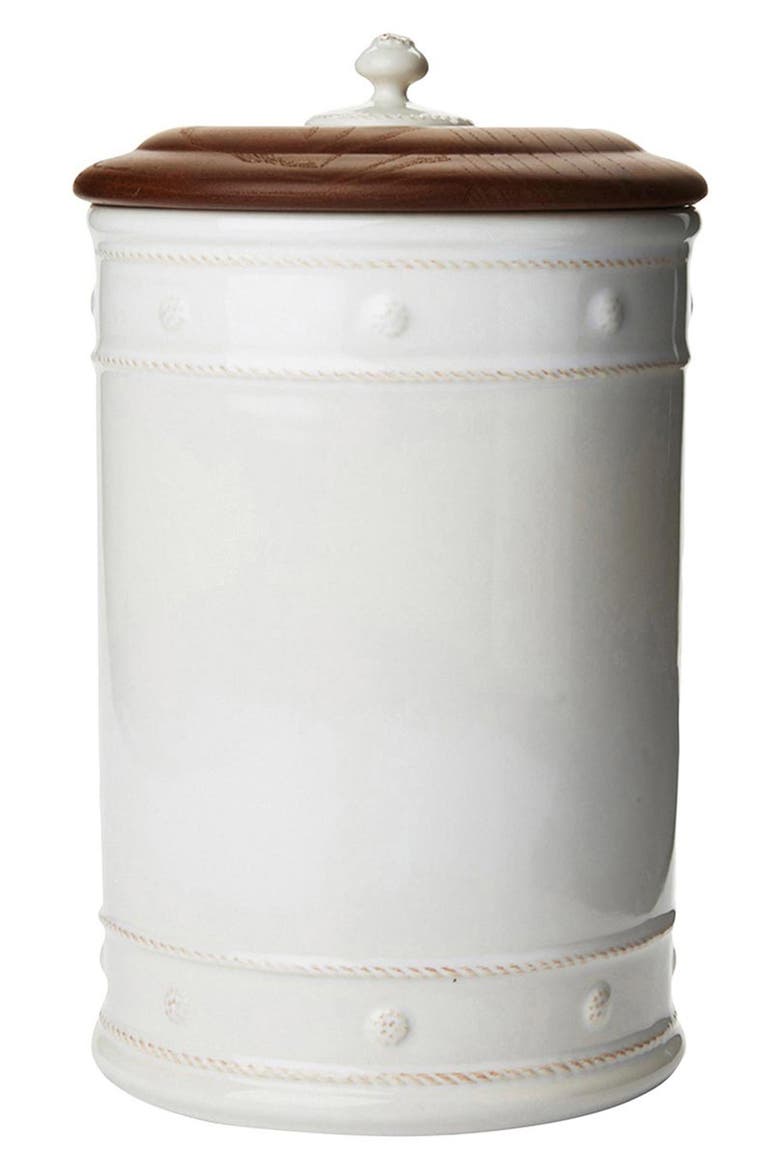 Berry & Thread Whitewash Ceramic Canister, Main, color, WHITEWASH