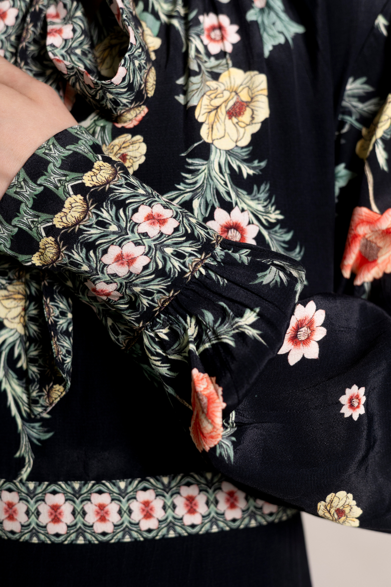 Divina Dress, Alternate, color, Black Floral