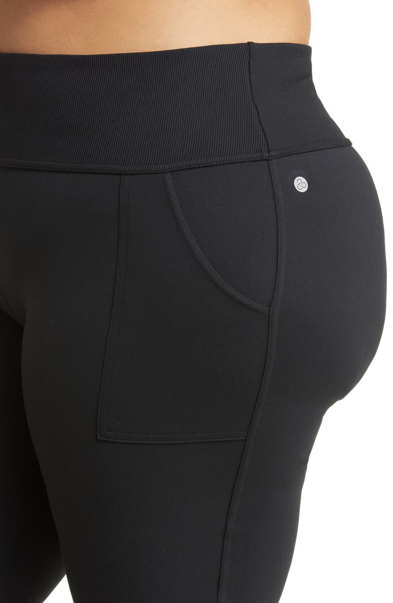 Zella High Waist Kick Flare Crop Leggings, Alternate, color, 