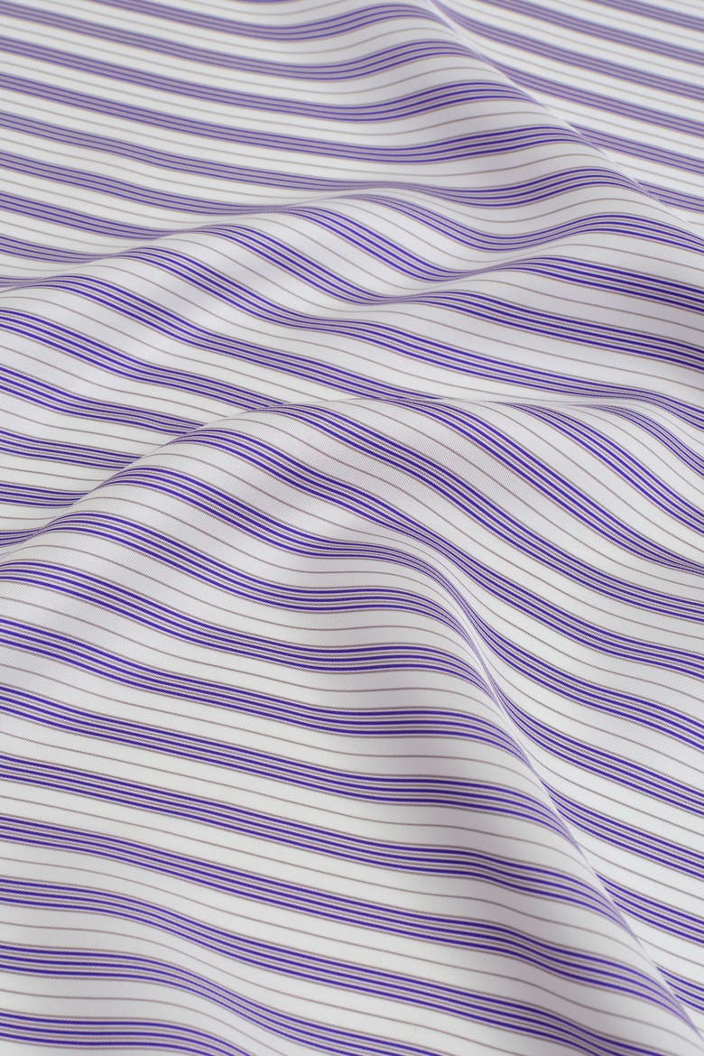 Striped Silk Scarf, Alternate, color, PURPLE / STRIPED