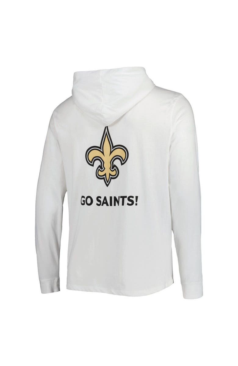 vineyard vines Men's Vineyard Vines White New Orleans Saints Local Long Sleeve Hoodie T-Shirt, Alternate, color, White