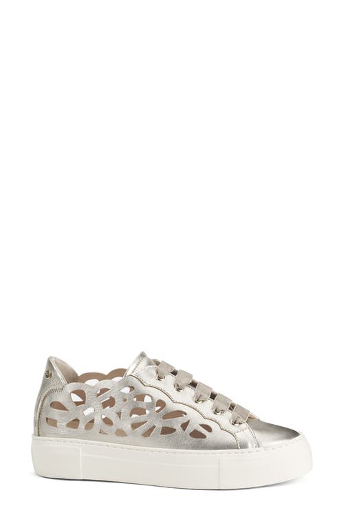 Agl Attilio Giusti Leombruni Agl Mandi Cutout Platform Sneaker In Sandy-milk