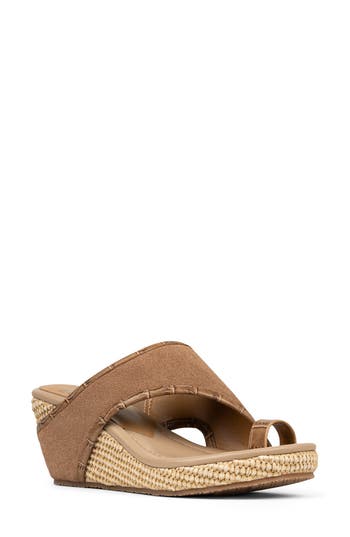DONALD PLINER DONALD PLINER GYER LEATHER WEDGE SANDAL 
