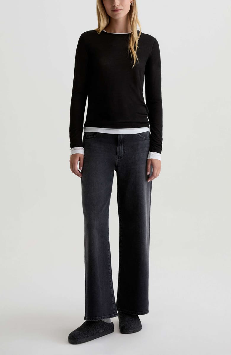 AG Eleni Crewneck Knit Top, Alternate, color, 