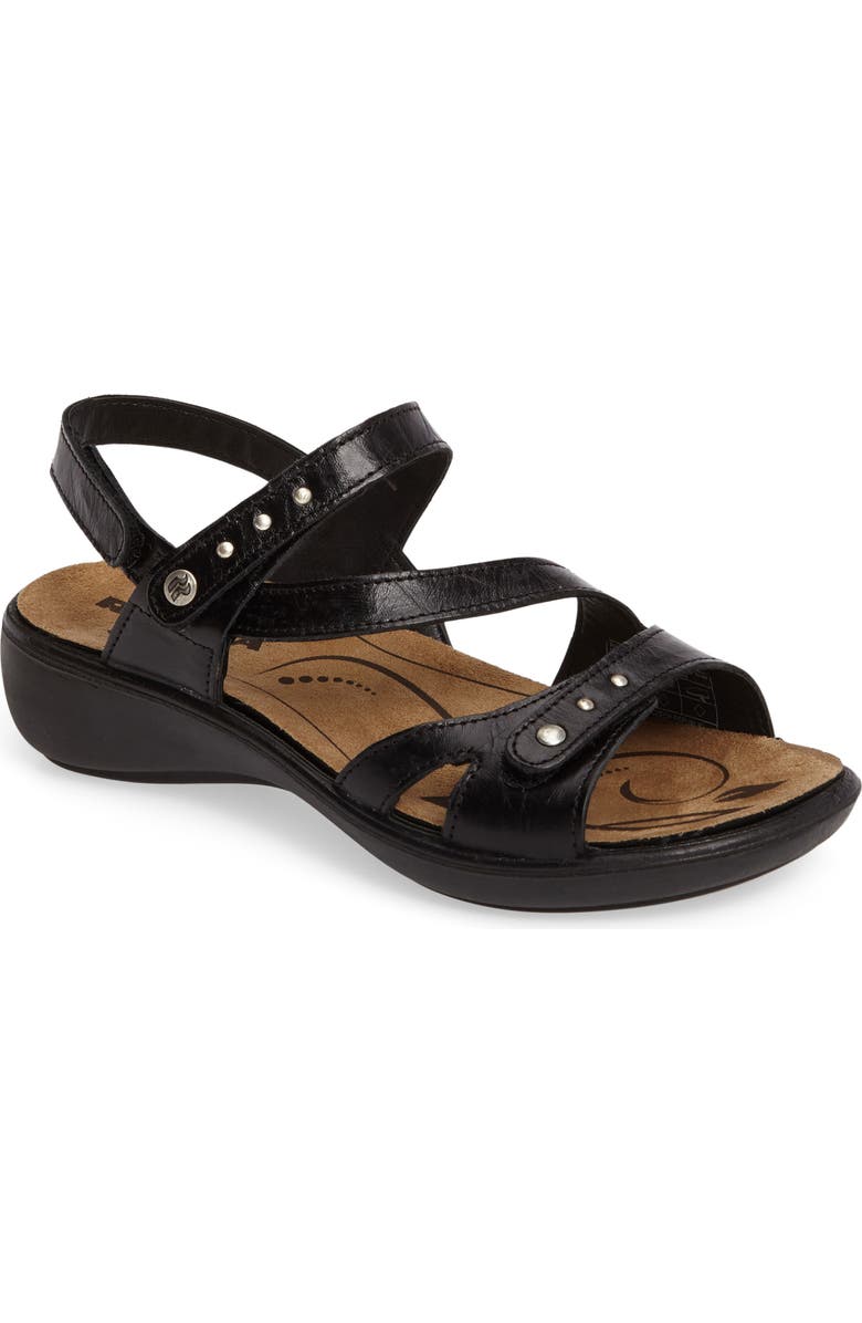 Romika<sup>®</sup> Ibiza 70 Sandal, Main, color, Black Leather