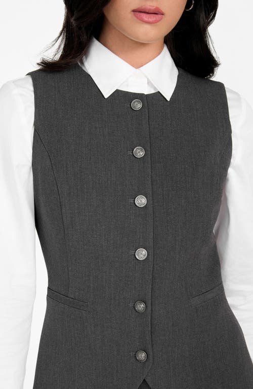 Guess Isabeau Button-up Vest In Multi
