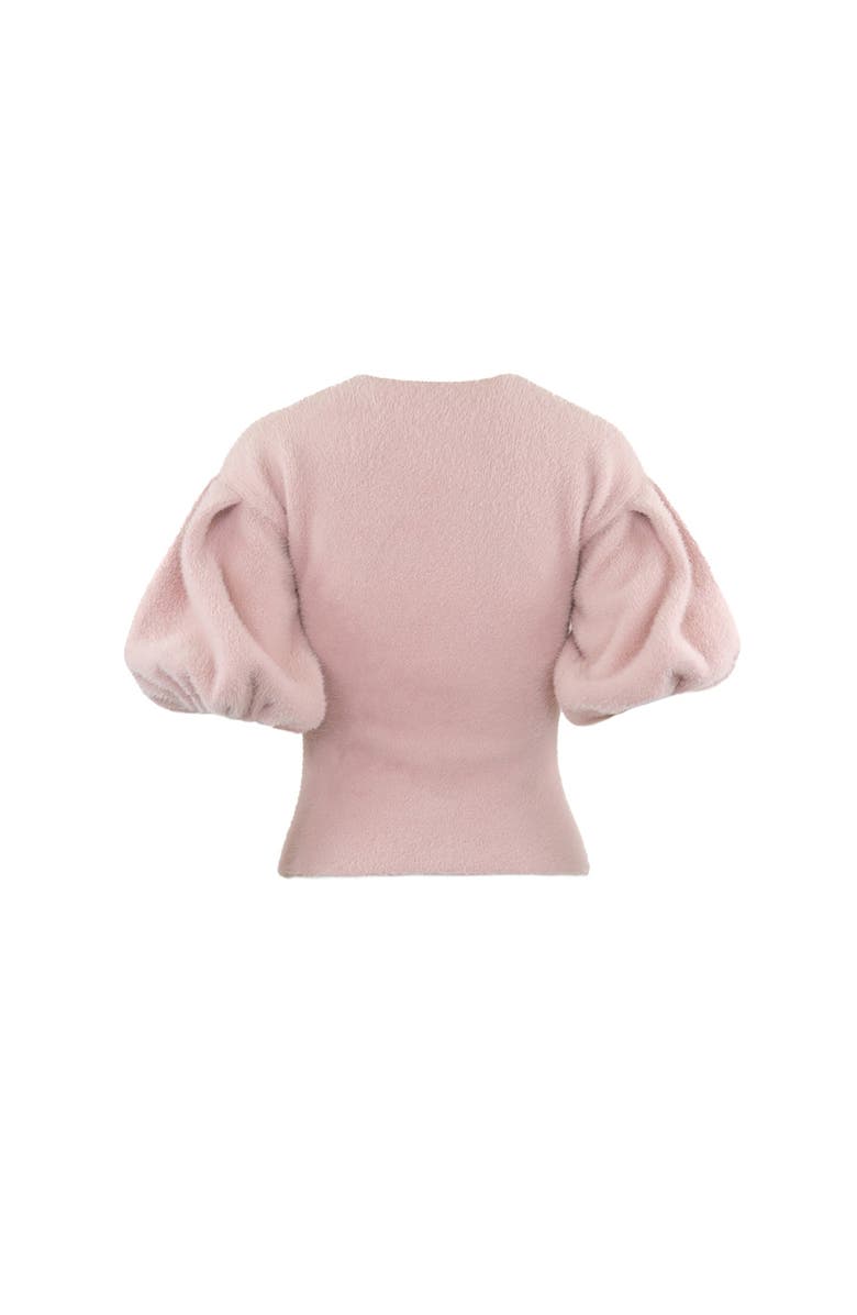THEO The Label Ersa Bouffant Sleeve V-Neck Pullover, Alternate, color,