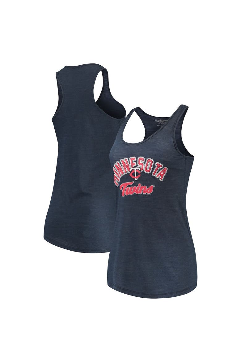 Women's Soft as a Grape Navy Minnesota Twins Multicount Racerback Tank Top, Main, color, Navy