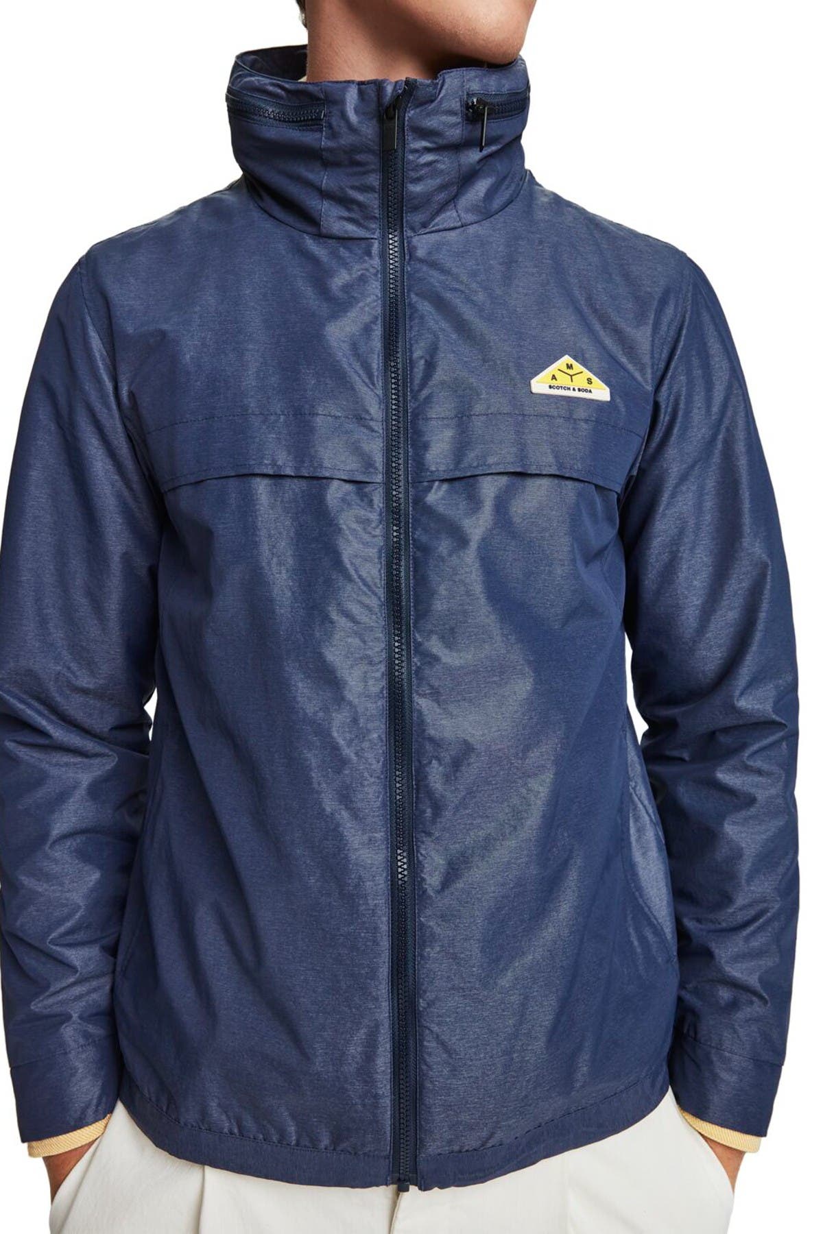 Scotch & Soda Sporty Zip Away Hood Jacket (Men) | Nordstromrack