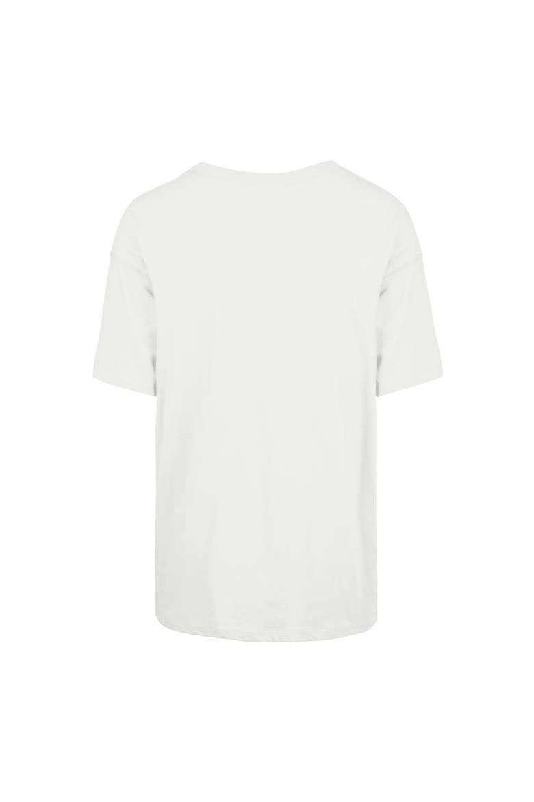 Women's '47  White Boston Celtics City Edition Down Court Sadie T-Shirt, Alternate, color, White