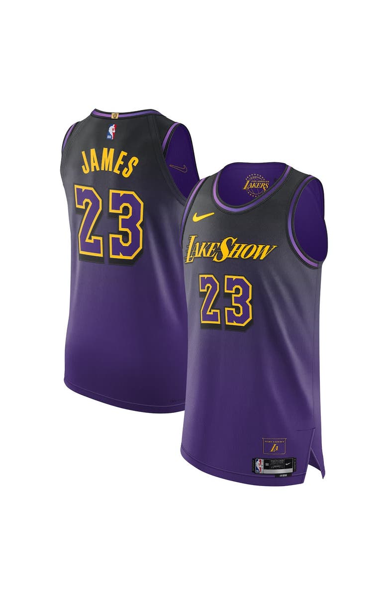 Nike Men's Nike LeBron James Purple Los Angeles Lakers 2024/25 Authentic Player Jersey - City Edition, Alternate, color, 