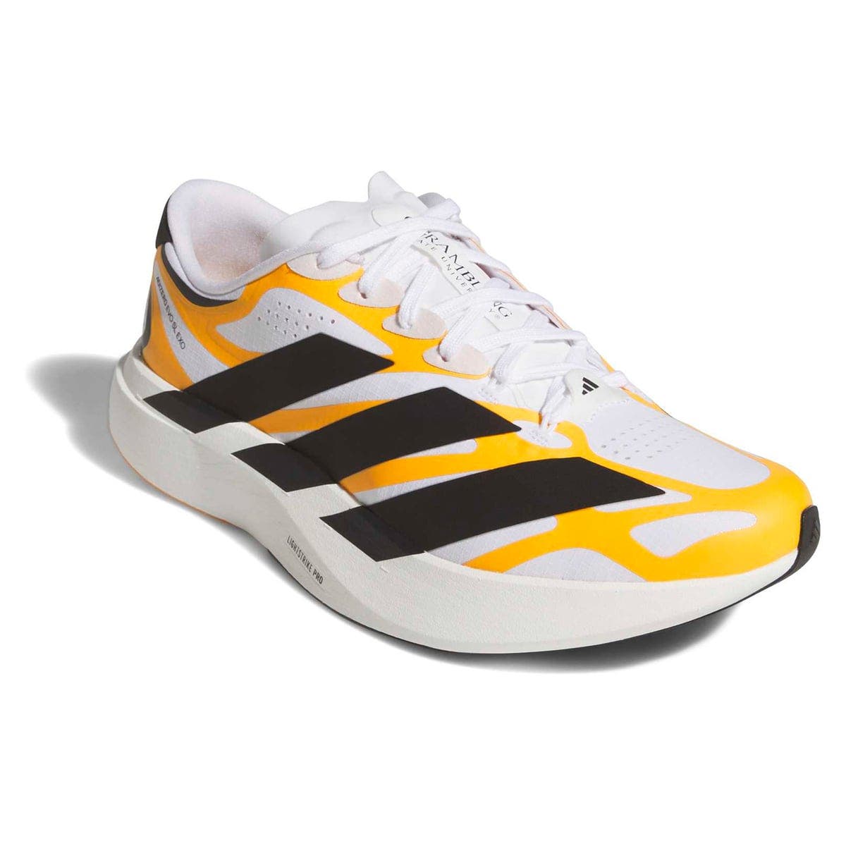 Unisex adidas  White Grambling Tigers Adizero EVO SL EXO Sneakers, Main, color, White
