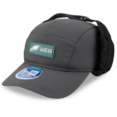 Men
s New Era Charcoal Philadelphia Eagles 2025 Sideline Cold Weather Runner Dog Ear Adjustable Hat