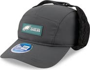 New Era Men's New Era Charcoal Philadelphia Eagles 2025 Sideline Cold Weather Runner Dog Ear Adjustable Hat