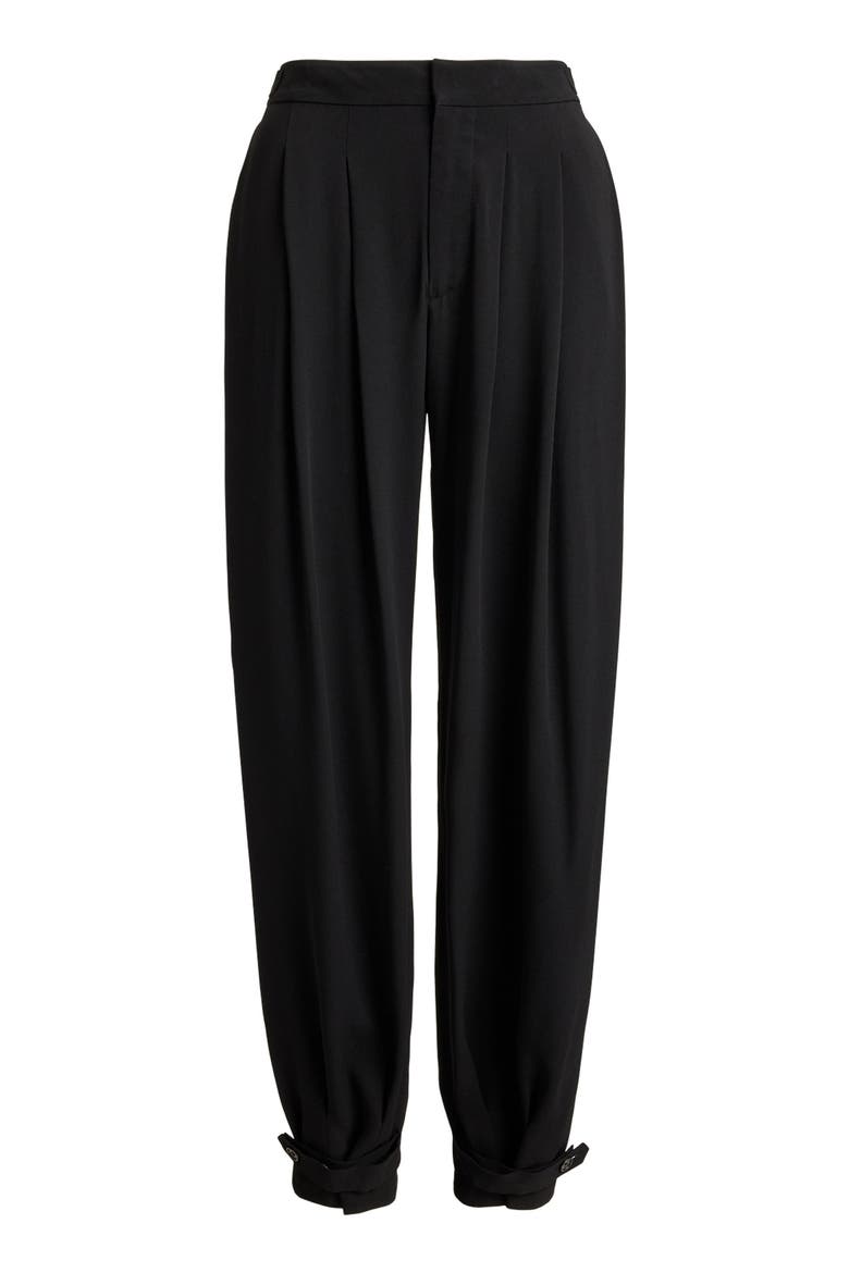 Crepe Woven Pants, Alternate, color, BLACK