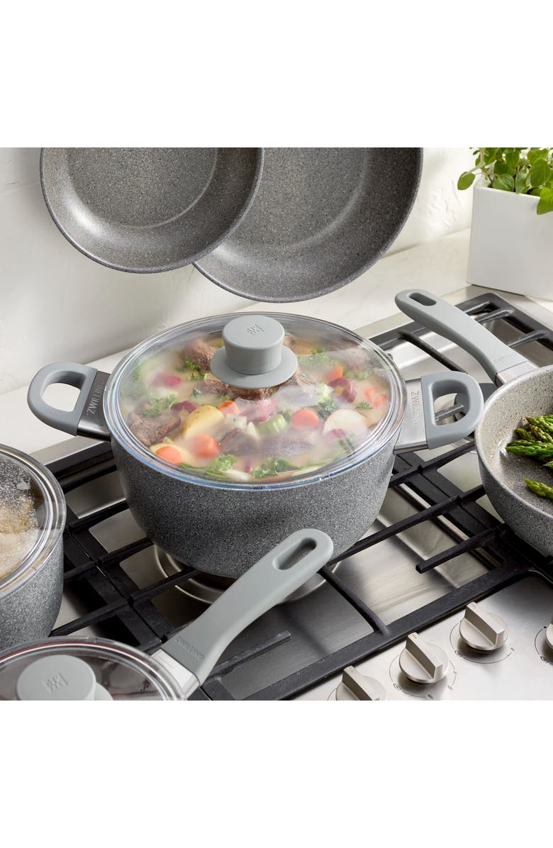 ZWILLING Parma Plus 10-Piece Nonstick Cookware Set, Alternate, color, Grey