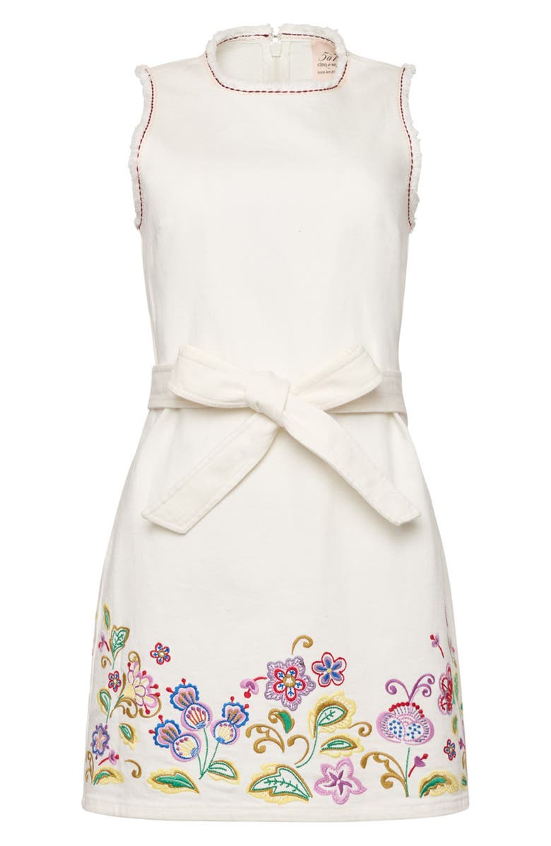 Cinq à Sept Jardin Bohème Embroidered Shift Dress, Alternate, color, Scour Multi