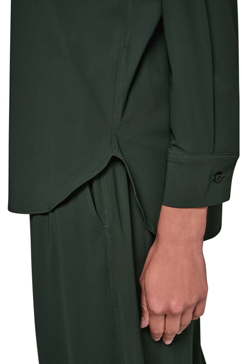 Stretch Long Sleeve Button Front Shirt, Alternate, color, BLK FOREST