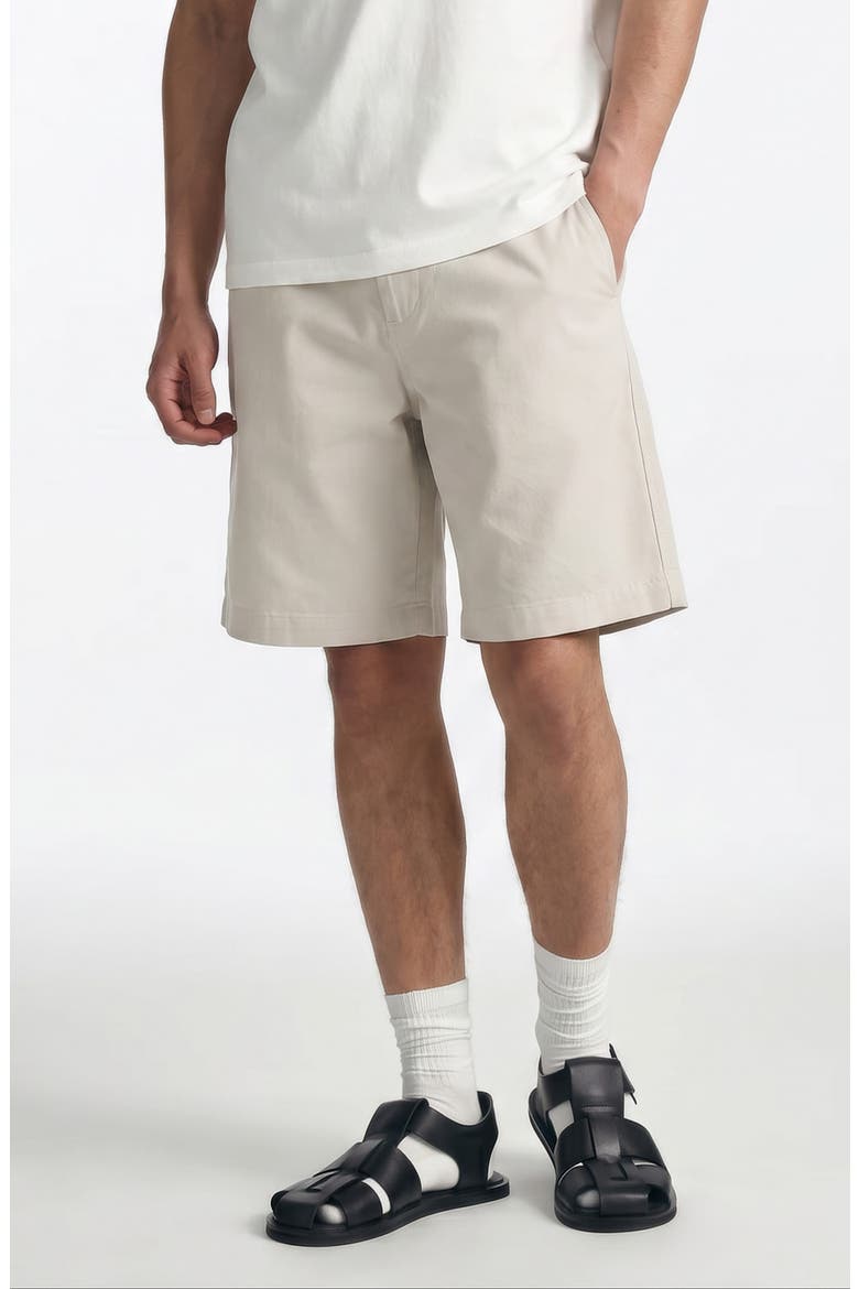 Moonstruck Flat Front Stretch Cotton Chino Shorts, Main, color, MOONSTRUCK