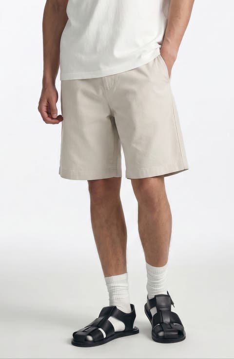Moonstruck Flat Front Stretch Cotton Chino Shorts