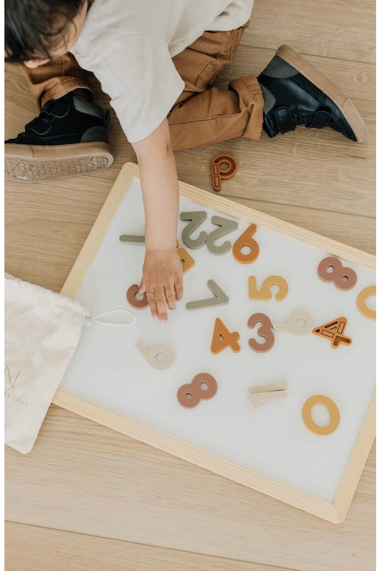Silicone Magnetic Numbers Playset, Alternate, color, Neutral Colors