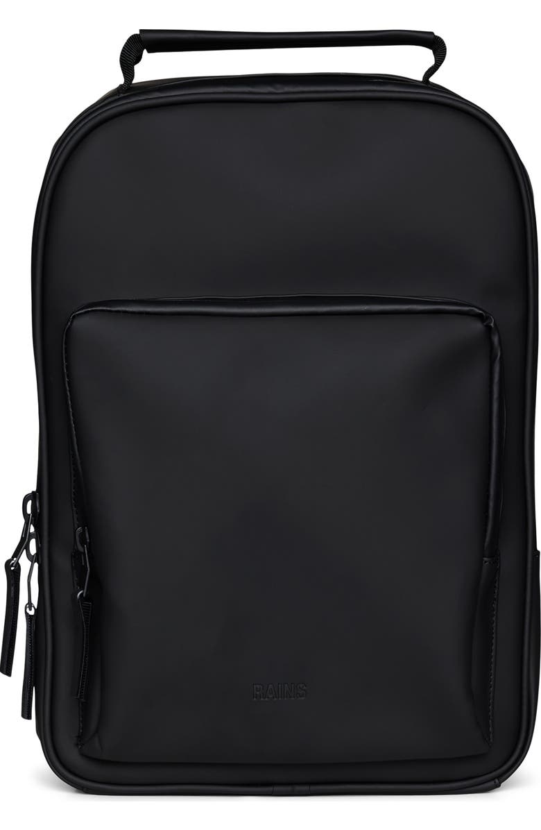 Rains Book Faux Leather Daypack, Main, color,