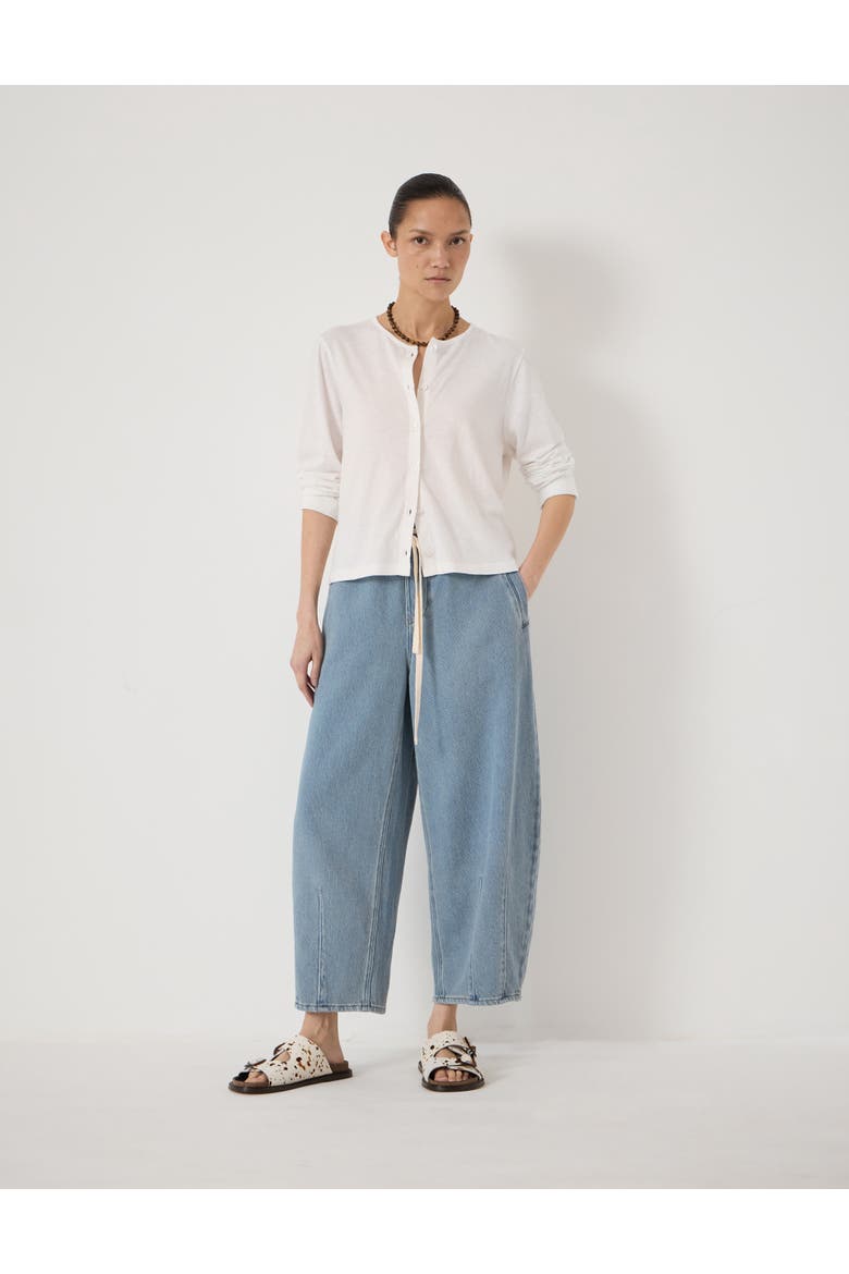 Mikaela Long Sleeve Cardigan, Alternate, color, Ecru
