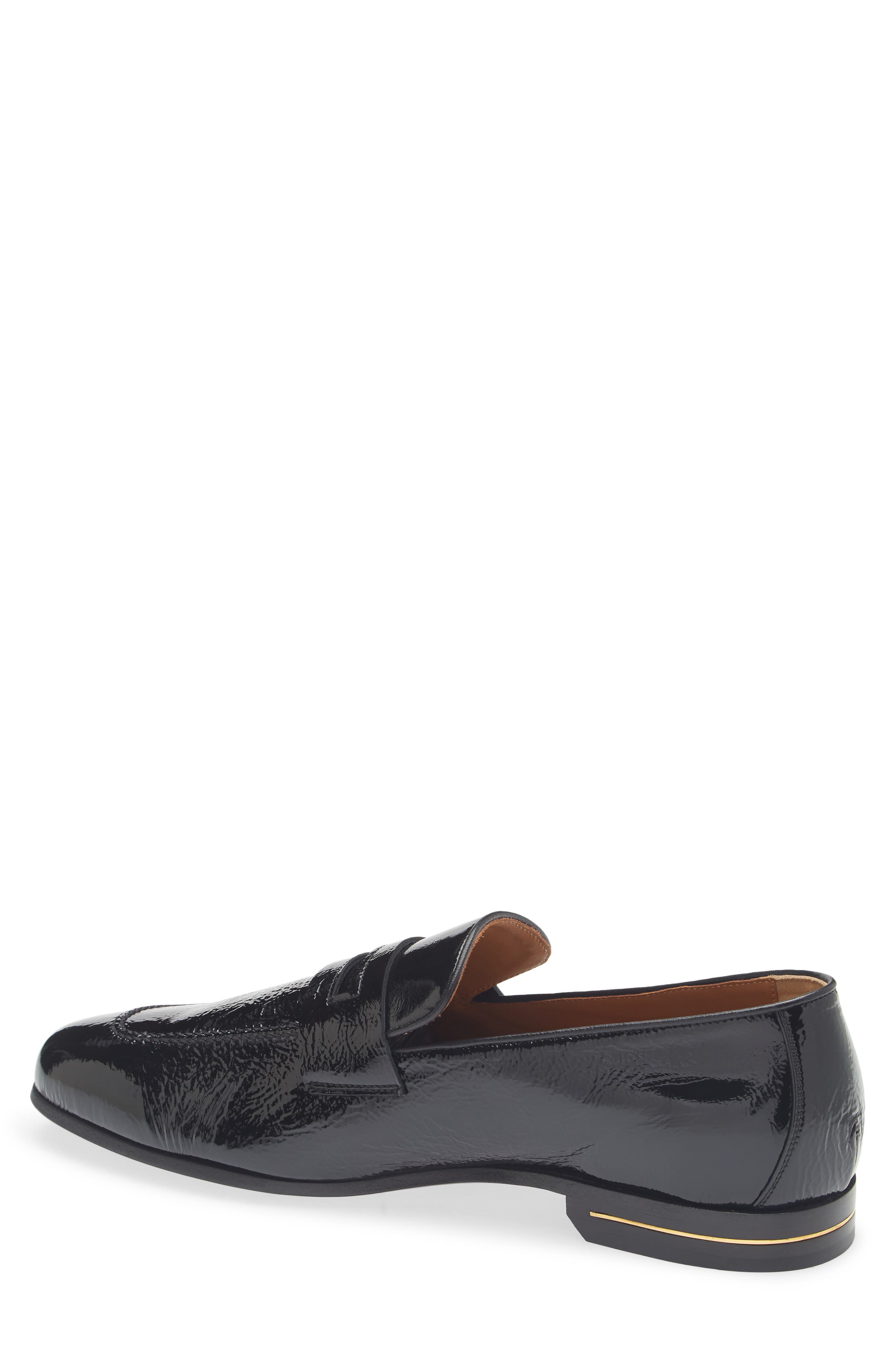 TOM FORD T Heel Penny Loafer, Alternate, color, 1N001 Black