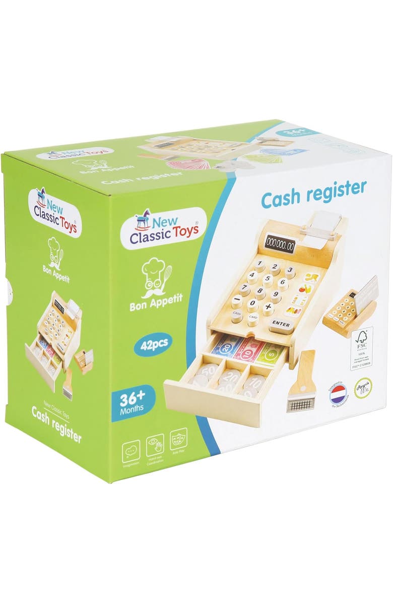 NEW CLASSIC TOYS Cash Register, Alternate, color, White