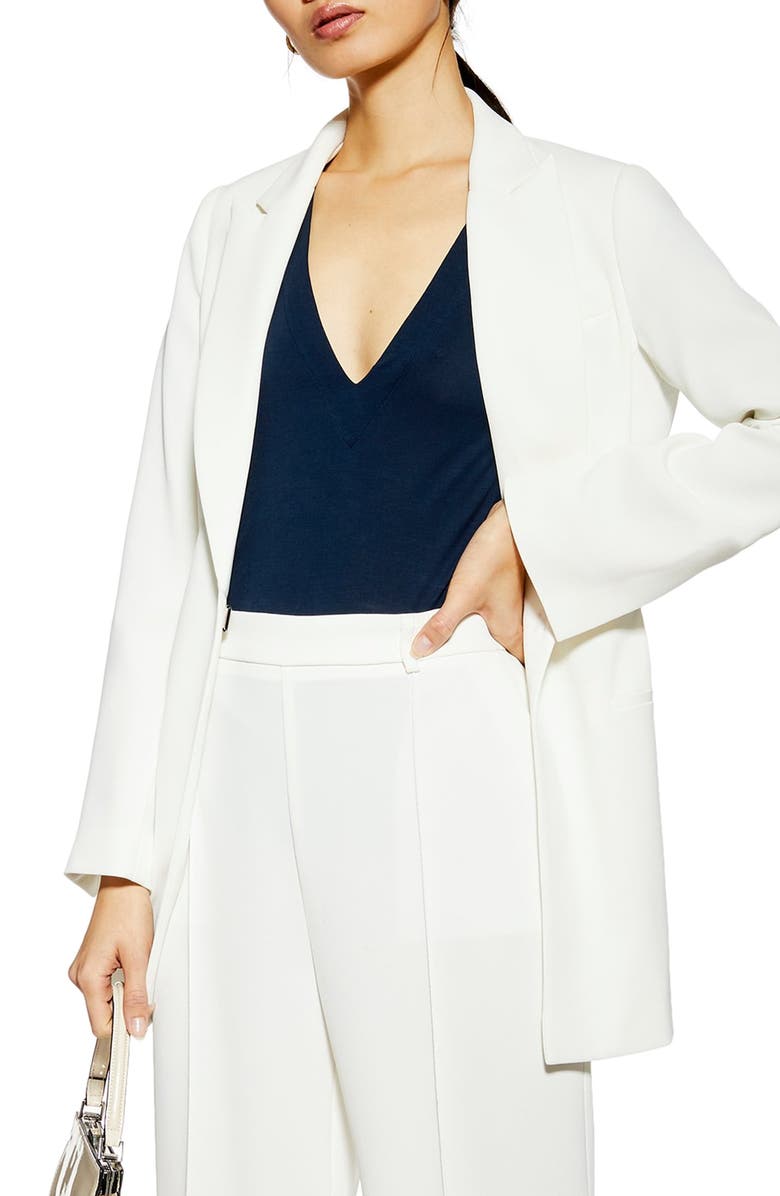 Topshop Suit Jacket, Main, color, 