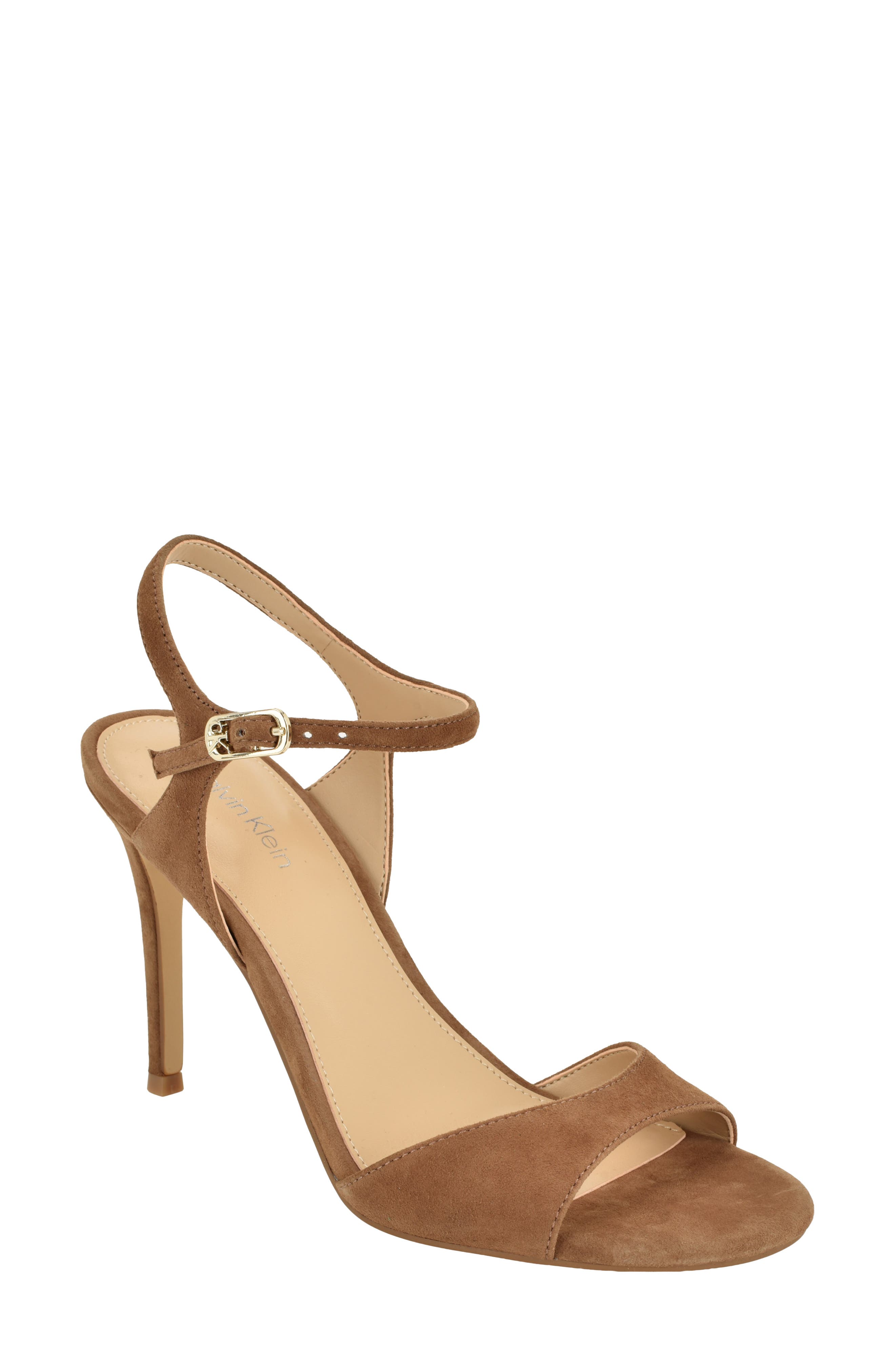 Barlett Sandal, Main, color, MEDIUM NATURAL SUEDE