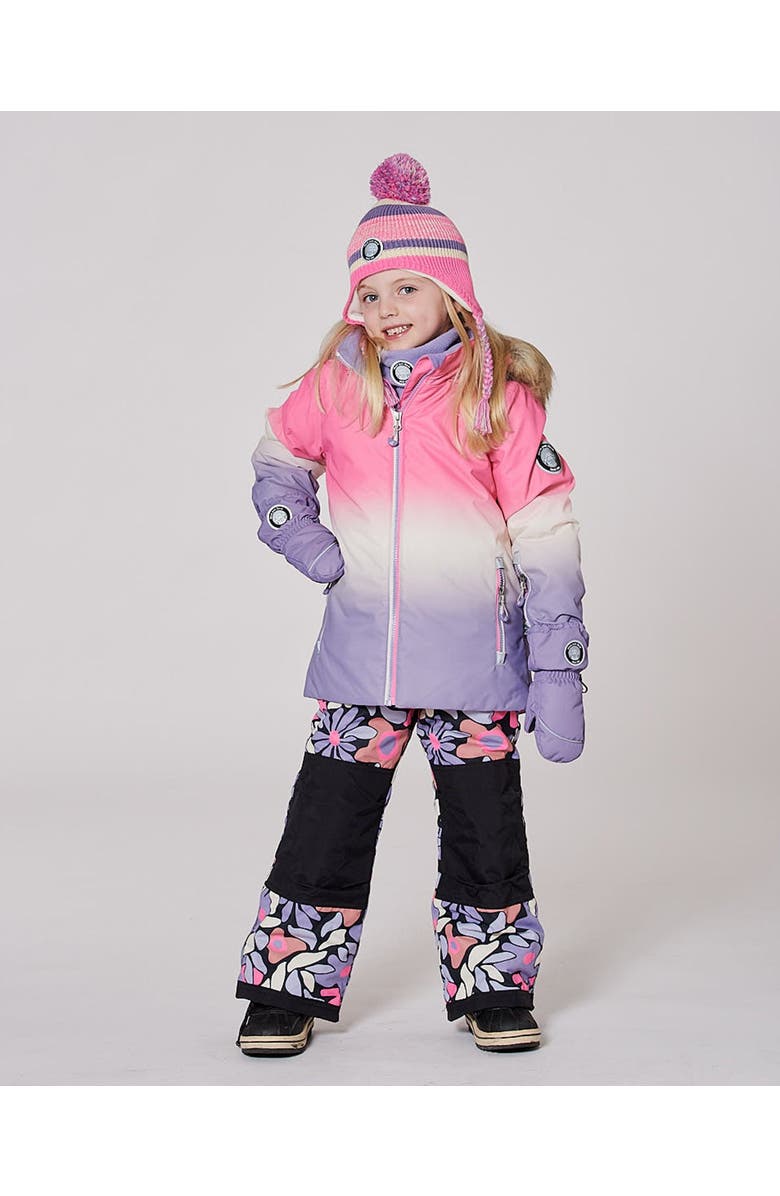 Deux par Deux Two-Piece Play Snowsuit Retro Flower, Main, color, Pink