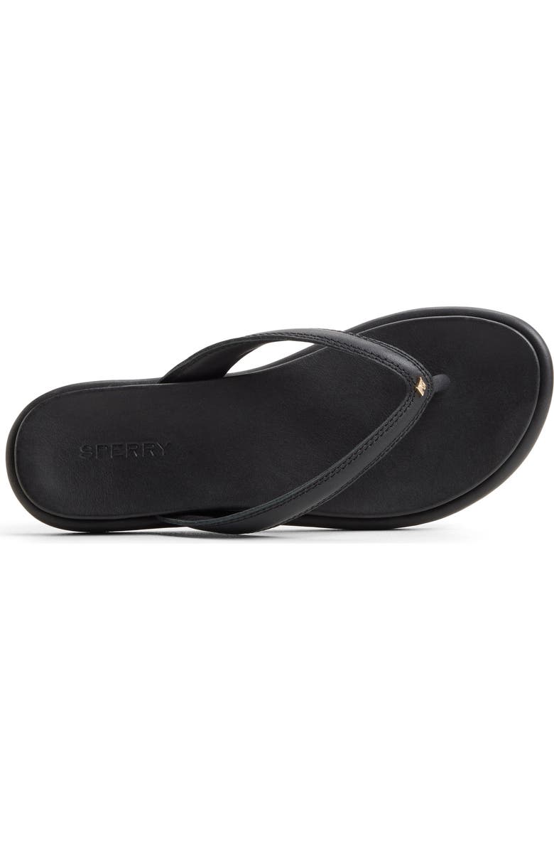 Sperry Isla Flip Flop, Alternate, color, Smooth Black