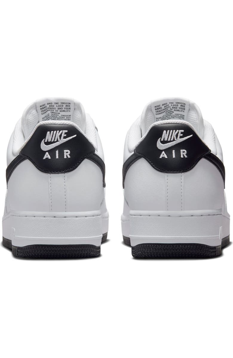 Nike Air Force 1 '07 Sneaker, Alternate, color, White/ Black/ White