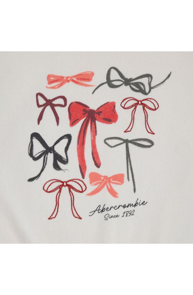 abercrombie kids Kids' Shine Logo Cotton Blend Sweatshirt, Alternate, color, Jet Stream