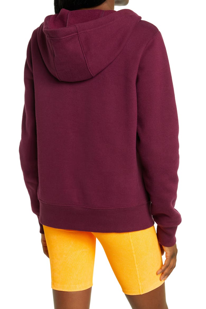 Cara Full Zip Hoodie, Alternate, color, PURPLE NECTAR