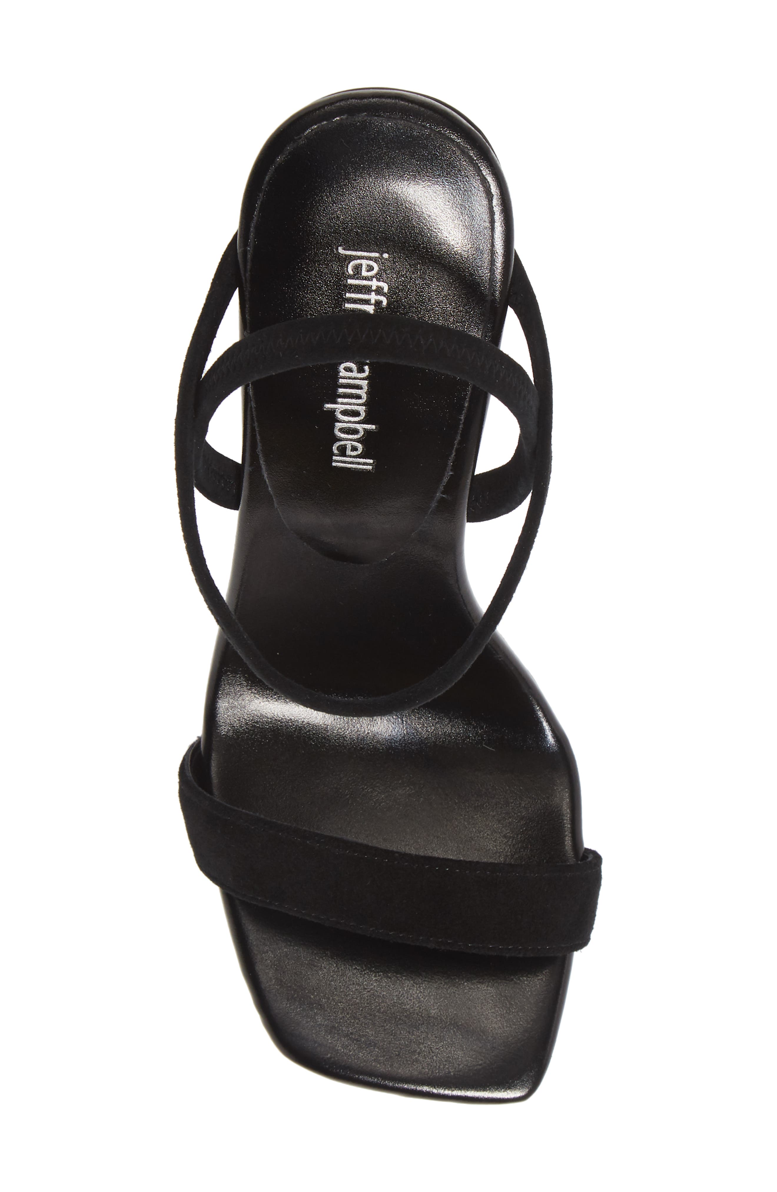Geometric Sandal, Alternate, color, BLACK SUEDE COMBO