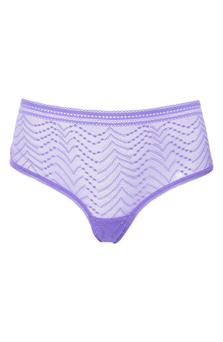 Huit Eclatante Lace Shorty Briefs, Alternate, color, Purple