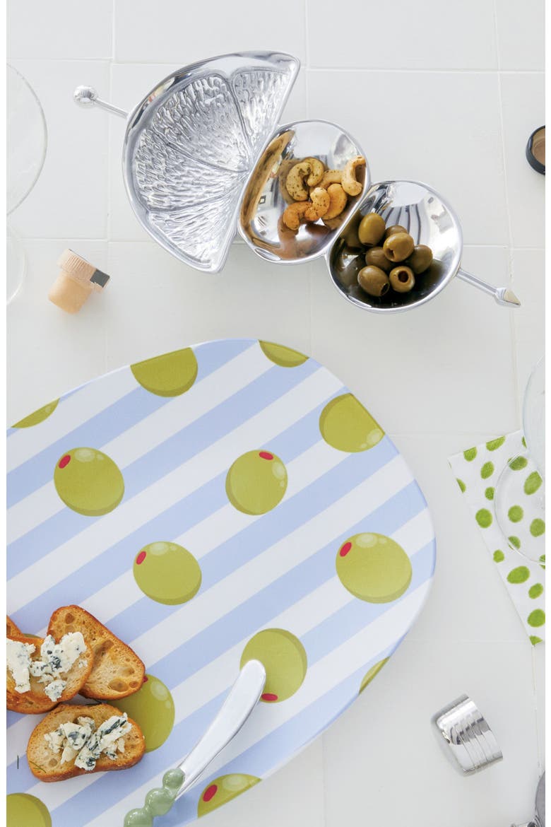 Cocktail Garnish Serving Tray, Alternate, color, SILVER