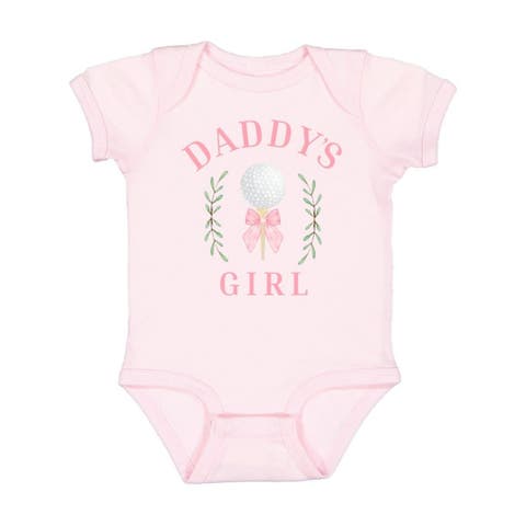 Daddy's Golf Girl Short Sleeve Bodysuit (Baby)