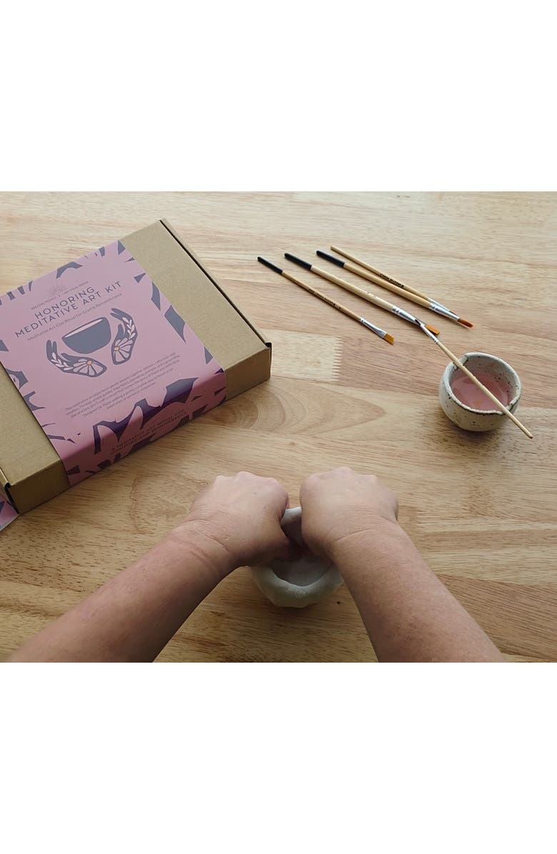 Breathe People Honoring Meditative Art Kit, Alternate, color, Blush Pink