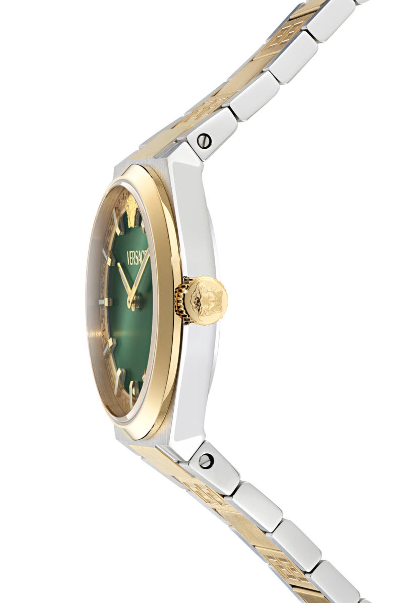 Versace V-Auria Two-Tone Bracelet Watch, 35mm, Alternate, color, Two Tone