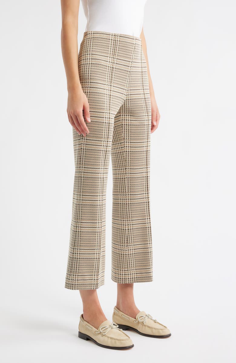 rag & bone Irina Ponte Kick Flare Pants, Alternate, color, Tan Multi