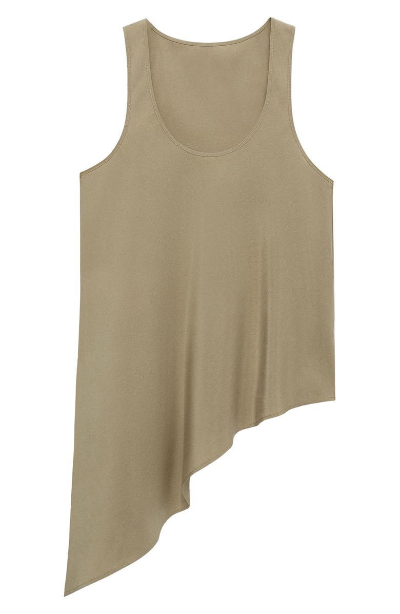 MANGO Swade Asymmetric Hem Tank, Alternate, color, Beige - Khaki
