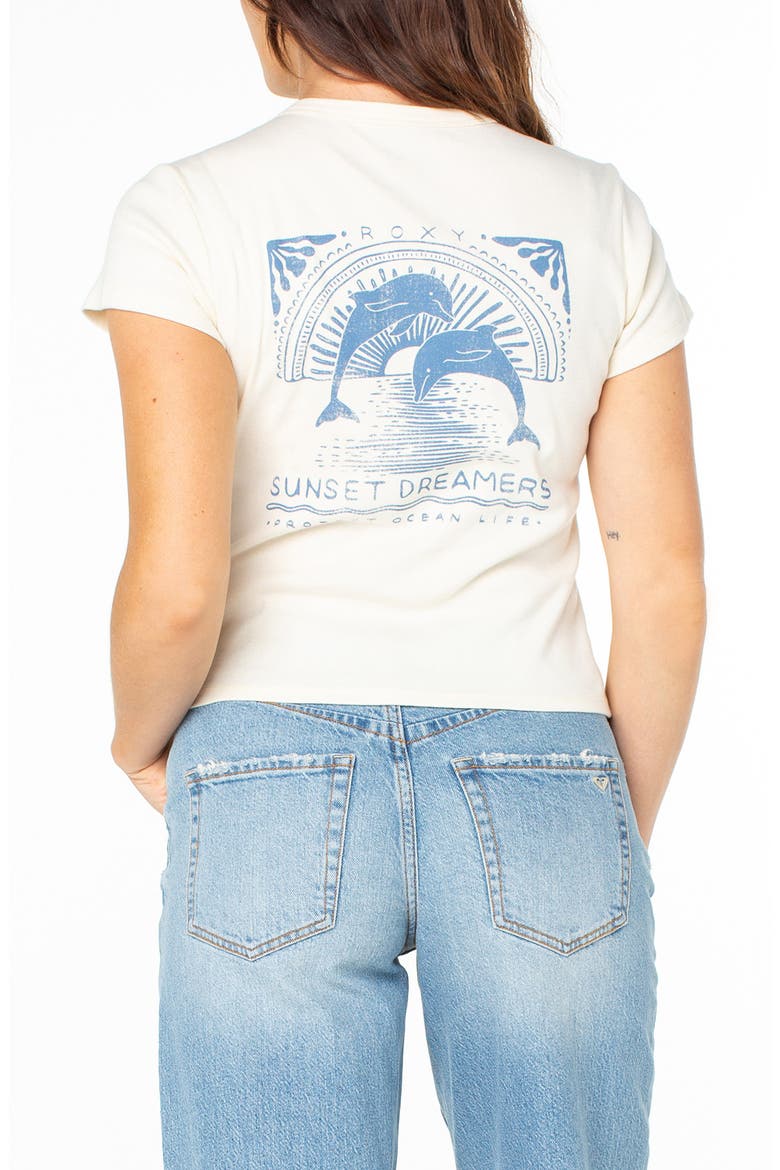 Sunset Dreams '90s Baby T-Shirt, Alternate, color, EGRET SUNSET DREAMS
