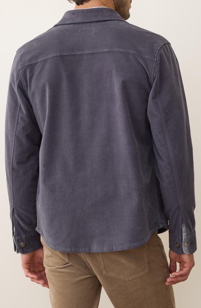 Marine Layer Max Moleskin Overshirt, Alternate, color, Mood Indigo